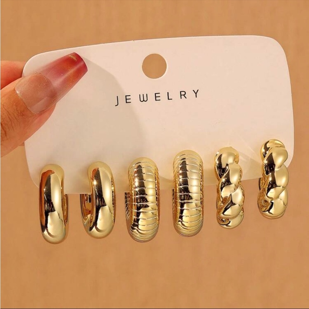 Chunky modern earrings